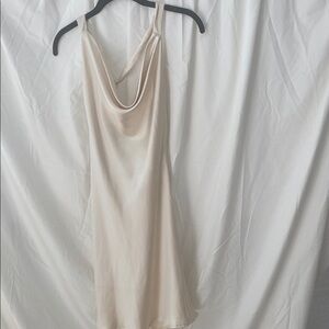 Altar'd State Cream Satin Dress